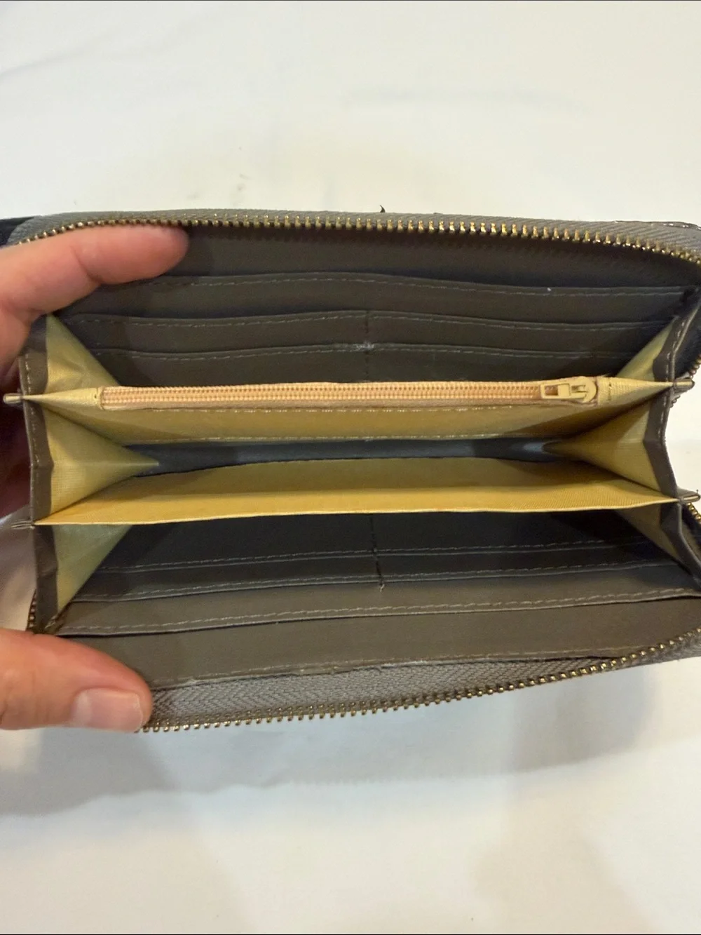 Coach Signature Logo Wallets in Black and Gold - Set of 2